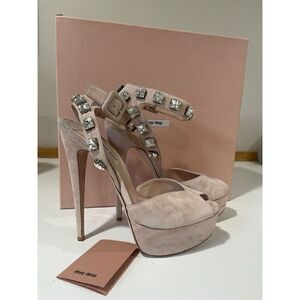 Miu Miu Platform Sandals Size 39